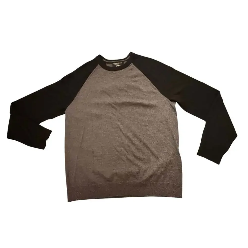 Banana Republic Italian Merino Wool Raglan Crewneck Sweater Tall XL